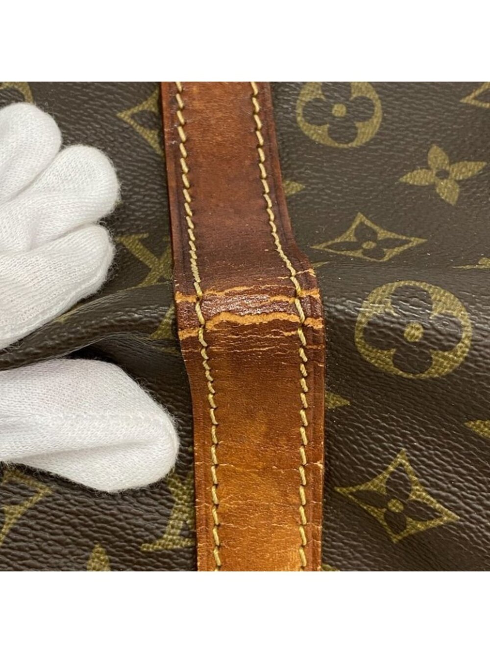 ★SOLD★ Louis Vuitton Boston Bag Monogram Keepall 55 Brown - Picture 7 of 10